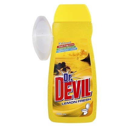 Dr.Devil WC gel 400ml Lemon Fresh - Drogerie Koupelna a WC Vonné závěsky
